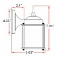 thumbnail image 5 of Design House Coach Traditional 1-Light Indoor/Outdoor Wall Mount Sconce, Oil Rubbed Bronze, 5 of 12