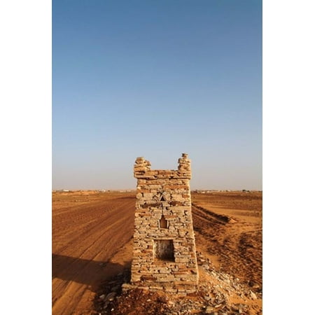 Mauritania Adrar Chinguetti Path Canvas Art - Aldo Pavan DanitaDelimont (24 x 35)