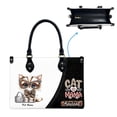 thumbnail image 5 of Korat Cat Bag, Personalized Leather Handbags For Women - Personalized Bag with Name - Tote Bags for Mom Grandma - Custom Gifts Ideas for Her, Gift for Cat Lover, Cat Mom, 5 of 7