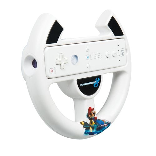 Restored Nintendo White Wii Console - Mario Kart - Wii Wheel