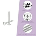 thumbnail image 4 of Uxcell M3x30mm Vis de Tête de Phillips Tête Ronde Plate, Lot de 10 Vis de Machine d'Entraînement en Acier Inoxydable 304, 4 of 7