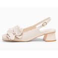 thumbnail image 2 of Womens Slingback Chunky Heels Flower Closed Square Toe Pumps Work Dress Shoes, 2 of 3