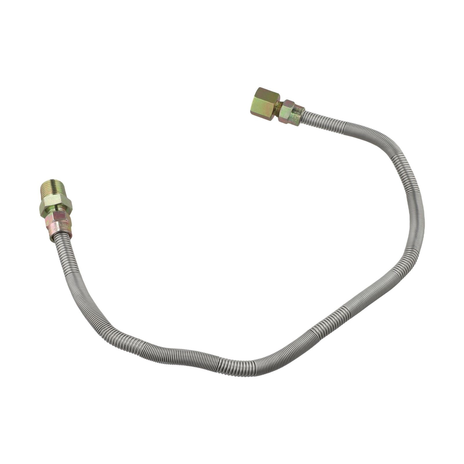 30 inch 3/8\" Whistle-Free Flexible Gas Line Kit for NGLP Fire Pits and Fireplaces Under 90K BTU