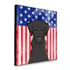 thumbnail image 1 of "Treasures American Flag and Black Labrador Panel wall-decor, Multicolor" Caroline's Treasures BB2165UP88, 1 of 1
