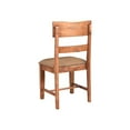 thumbnail image 3 of Taran Designs Harper Upholstered Solid Wood Dining Chairs (Set of 2) in Brown, 3 of 7