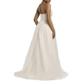 thumbnail image 2 of David’s Bridal, The Edit by DB Studio Women's Strapless Satin and Ball Gown Wedding Dress, Full Length, Tulle, 2 of 5