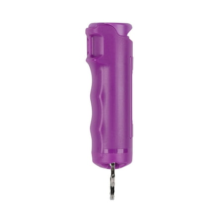 SABRE Pepper Spray with Finger Grip and Key Ring,  Purple