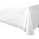 thumbnail image 1 of 2024 54" X 108" Party Tablecloth, Suitable For Square Tables, Hot-Stamping Rectangular Plastic Tablecloths, Suitable ( 4 Pack), 1 of 4