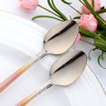 thumbnail image 4 of Iced Tea Spoon Set for 12 Coffee Spoon 7.9 -Inch Stainless Steel Spoon Set Ice Cream Spoon Long Spoon Dessert Spoon Milkshake Spoon-Gradient Rose Gold, 4 of 7
