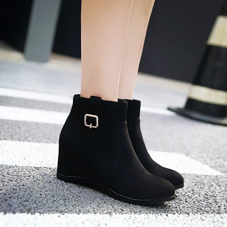 Silhouette cloth ankle boots