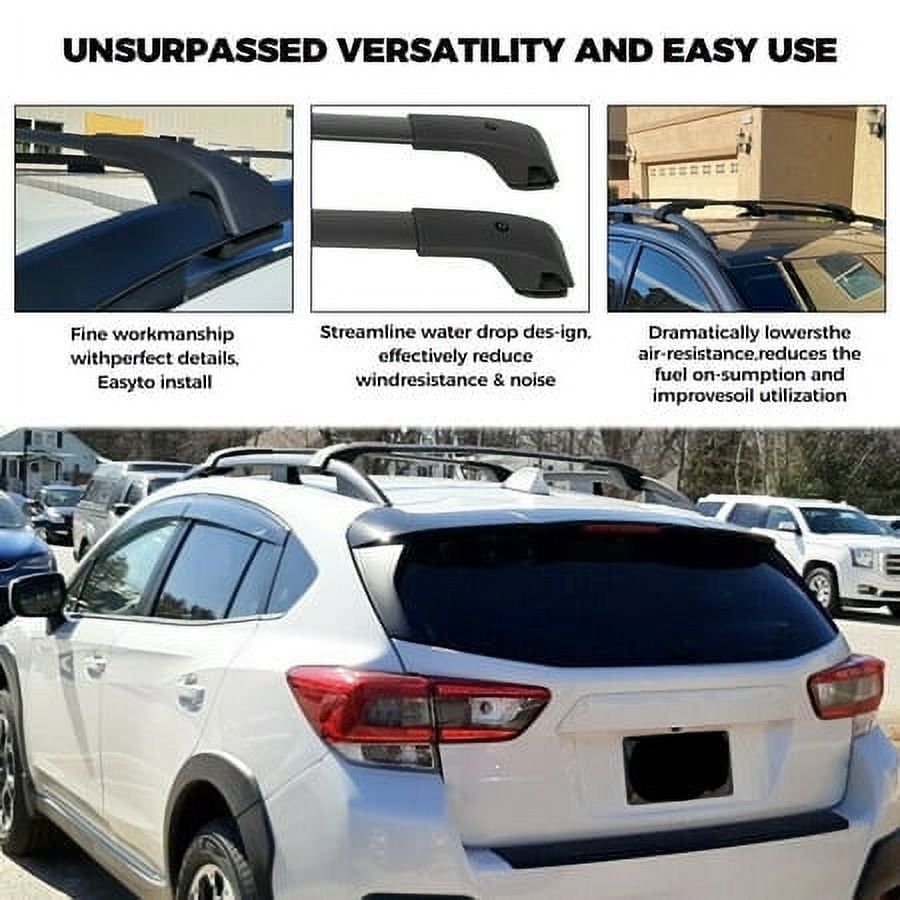 Kojem Roof Rack Cross Bar for 2018-2024 Subaru Crosstrek Aero-Style Adjustable Replace for E361SFL400