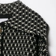 thumbnail image 6 of Uootdi Vintage Sweaters for Women Lapel Plaid Cardigans Button Down Chunky Knit Cardigan Sweater Jacket Coat with Pockets, 6 of 8