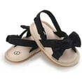 thumbnail image 4 of Infant Baby Girls Summer Sandals with Flower Soft Sole Newborn Toddler First Walker Crib Dress Shoes, 4 of 7