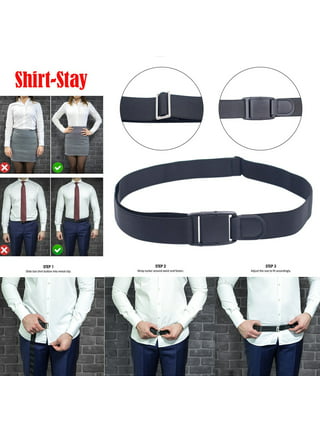 Adjustable Near Shirt-Stay Best Shirt Stays Black Tuck It Belt Shirt Tucked  Men