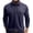 hgg026-Navy, variant on Yaoyar Men's Casual Shirts with Double Pockets Classic Button Basic Long Sleeve Shirt Solid Color Cotton Tees Stylish Tops