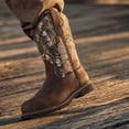 thumbnail image 3 of Men's Pull-On Round Toe Western Cowboy Work Boots, Mid-Calf Embroidered Outdoor Casual Boots, 3 of 6