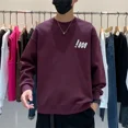 thumbnail image 2 of Sudadera de cuello redondo y cuello redondo de estilo Harajuku para hombre, jersey de algodón de lujo de estilo coreano, de alta calidad, barata, de una pieza, 2 of 5