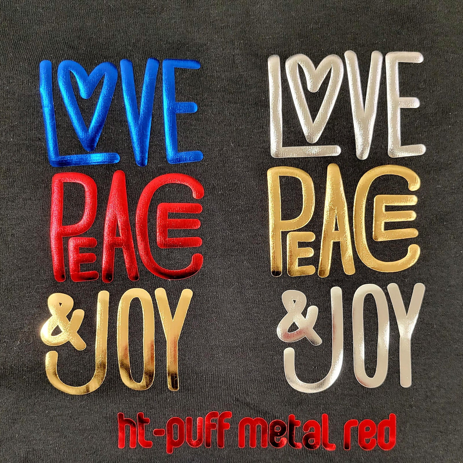 Puff Metal Heat Transfer Vinyl (Foil Gold, 20" x 1 Yard) - 3D Puffy Heat Press Transfer Paper Film, DIY Craft Iron on Vinyl