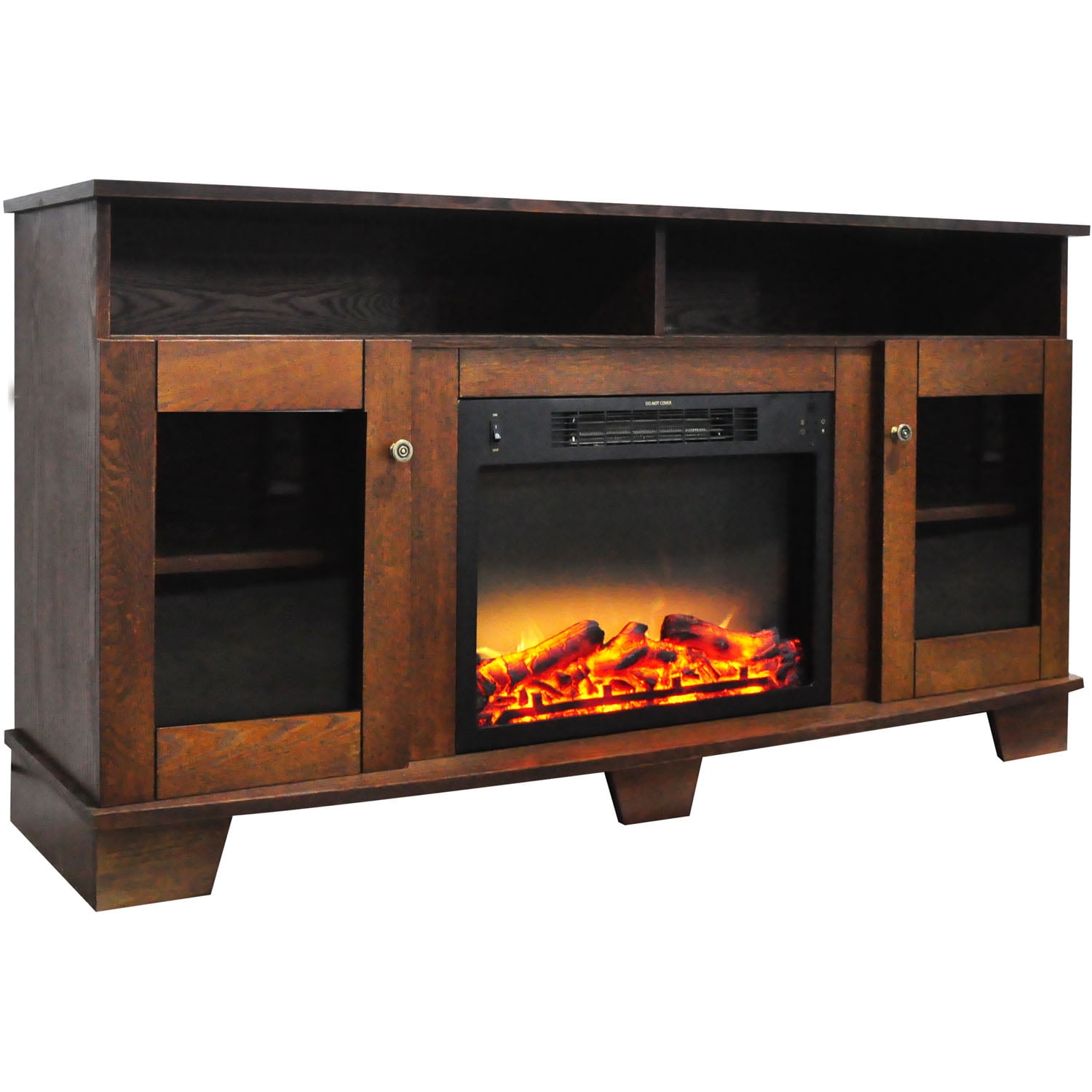 59 Inch TV Stand With Fireplace Media Console Electric Entertainment