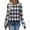 Navy, variant on YUGYXL Trendy Plaid Shirts for Women Long Sleeve Crewneck Fall Graphic Pullover Top Lightweight Casual Soft Sweatshirt Pink XXL