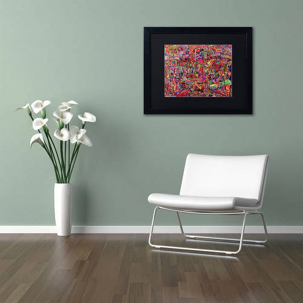 Trademark Fine Art "Millions Served" Canvas Art by Josh Byer, Black Matte, Black Frame