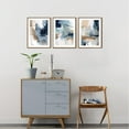thumbnail image 4 of FCCUYE Grey Black Brown Framed Wall Art,Grey Abstract Pictures Set of 3(16”X24”) Minimalist Beige Cream Canvas Wall Art,Dance Lines Large Paintings,Blie Gray Wall Decor,Modern Room Decor for Bedroom, 4 of 6