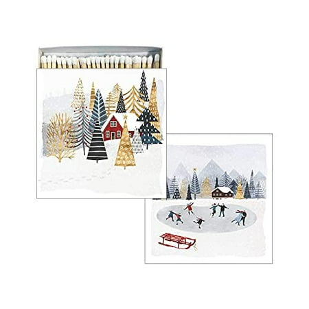

Paperproducts Design - Match Box Set of 2 - Mountain Lodge/Skating