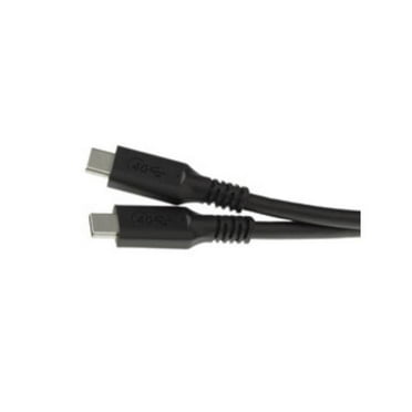 CableWholesale  3 ft. USB4 40Gbps 100W Fast Charging Cable - USB Type C Male to Male - Thunderbolt 3 Compatible - PVC Jacket