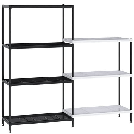 Rackaphile Wire 2-Section Shelving Unit Adjustable Metal Utility Storage Rack System