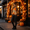 thumbnail image 3 of Qzwdhjm Halloween Shirt for Women Short Sleeve Pumpkin Graphic Tees Crewneck Comfy Casual Plus Size Top for Halloween Night Out, 3 of 7