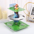 thumbnail image 5 of Soporte para pastel con bandeja multicapa de papel con tema de fútbol, 5 of 5