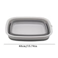 thumbnail image 3 of Clearancehome Kitchen Rectangular Folding Storage Basin,Storage Basin,Kitchen Storage, 3 of 7