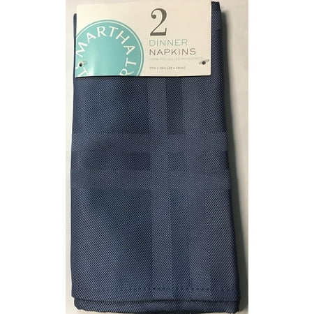 Martha Stewart Napkin - Martha Stewart Table Linens, Set of 2 Napkins (Navy)