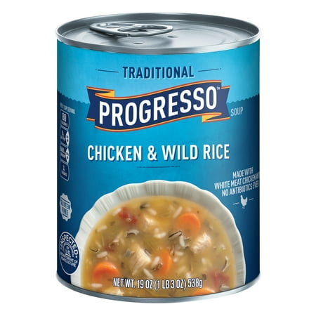 (8 Pack) Progresso Traditional Chicken and Wild Rice Soup, 19 (Best Lemon Rice Soup Recipe)