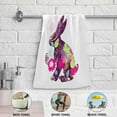 thumbnail image 4 of Easter Rabbit Purple Hand Towels 2 PCS, Kitchen Towel Ultra Soft and Highly Absorbent,Decorative Fingertip Face Towel for Bathroom Hotel, 28.3"x14.4", 4 of 4