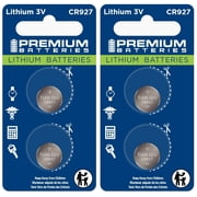 Premium Batteries CR927 3V Child Safe Lithium Coin Cell (4 Count)