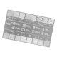 thumbnail image 1 of Tarjeta de referencia para regla de molienda de café. Tarjeta de comparación de marcado preciso de 200 a 1700. 1 pieza, 1 of 9