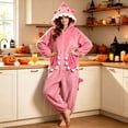 thumbnail image 3 of RFQWOVSR Adult Hooded Shark Onesie Pajama for Cosplay and Lounging, 3 of 5