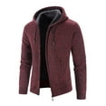 AOMPMSDX Mens Hoodies Winter Long Sleeved Plus Velvet Hooded Sweater