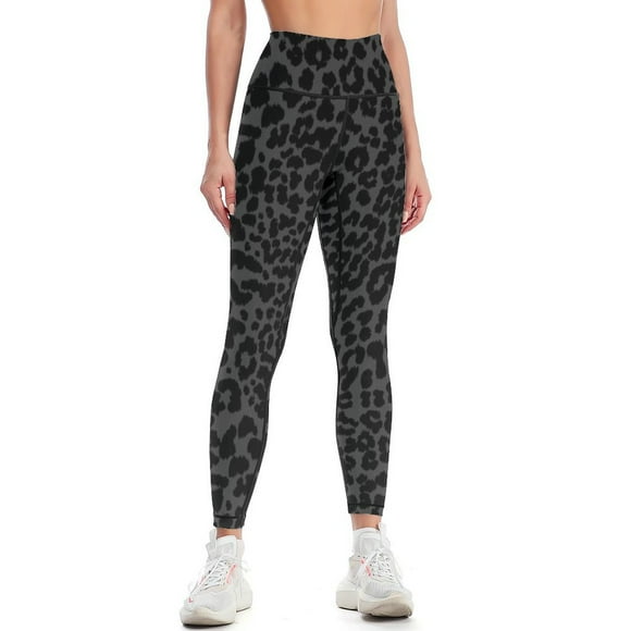 Black Cheetah Print Leggings exercise clothing for legging push up Womens Leggings