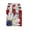 E, variant on 4th of July Decorations - Patriotic USA Stars Floral Table Runner | Fourth of July Accessories for Memorial Day - Anniversary Decor Party Supplies Indoor Outdoor Home