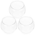 thumbnail image 4 of Clear Bubble Bowl Vase Set of 3 for Home/Office Decoration, 4 of 5