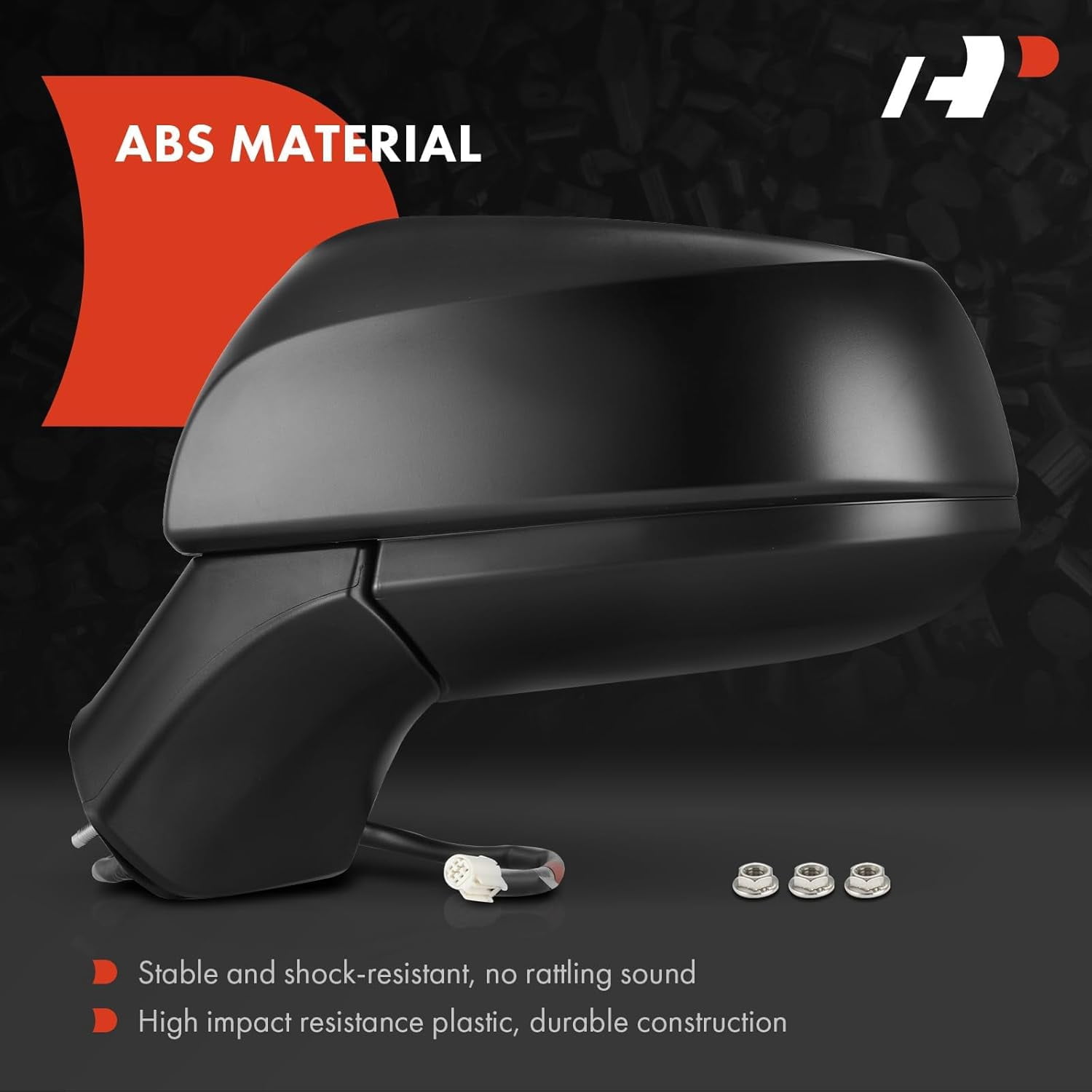 A-Premium Driver Side Power Door Mirror Compatible with Toyota RAV4 2019 2020 2021 2022 - Non-Heated Manual Folding Black Outside Rear View Mirror - Replace# 8794542210, 8794042E01