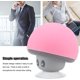 thumbnail image 3 of Mini Altavoz Bluetooth Mushroom, Altavoz Inalámbrico 5V 3W Mini Subwoofer Altavoz De Audio Con Ventosa, Diseño Mushroom, Rosa TUNC Sencillez, 3 of 5