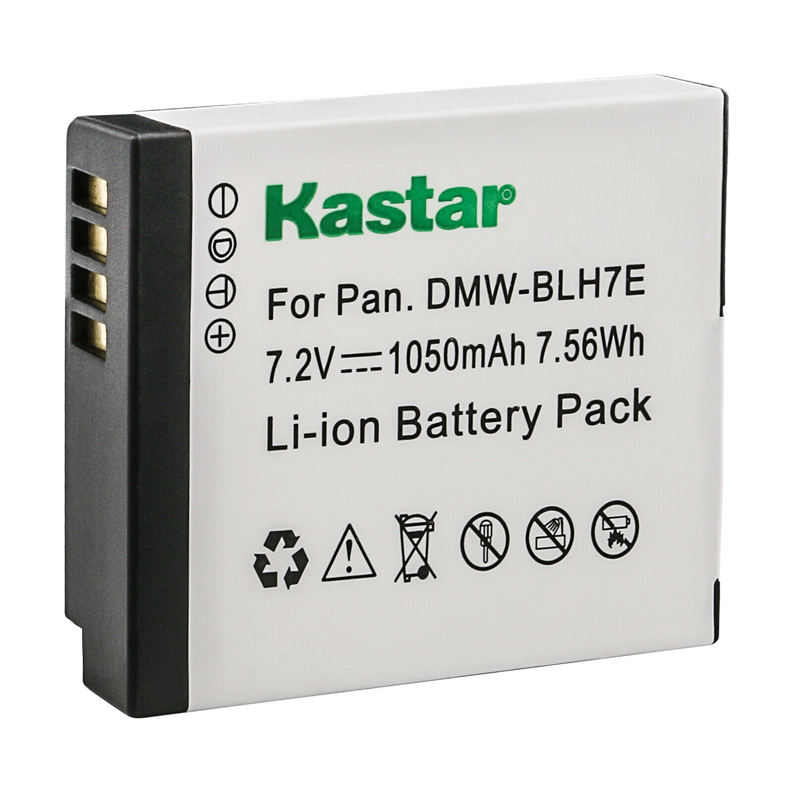 Kastar Replacement Battery For Panasonic Lumix DMC-FH25 - DMW-BCK7E (1400mAh)