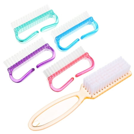 

5Pcs Fingernail Scrub Cleaning Brushes Kit Handle Grip Nail Brush Hand Cleaner