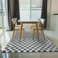 thumbnail image 5 of Luxe Weavers Geometric Checkered Gray and White Area Rug 5x7, Modern Stain Resistant Carpet, 5 of 8