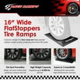 thumbnail image 2 of Race Ramps Butées Plates pour Supercar, Rampes pour Pneus de Voiture pour Rangement, 16 Pouces de Large, Ensemble de 4, 2 of 10