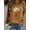 Khaki, variant on New Fashion Women's Loose-Fit Solid Color Autumn and Winter Printed Top Casual Loose-Fit Pullover Long-Sleeve Sweatshirt