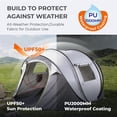 thumbnail image 4 of Ktaxon 4-Person Automatic Family Dome Camping Tent Easy Setup with Carrying Bag, Gray, 4 of 9